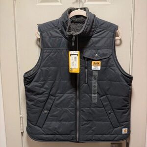 Carhartt Women’s Quilted Charcoal Gray Rain Defender Vest
